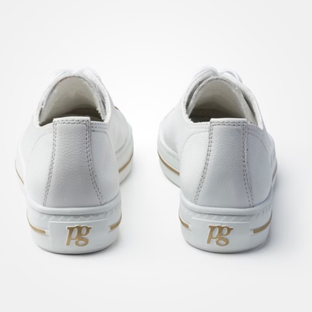 PAUL GREEN
White Women's White Sneakers with Gold Accents size Uk 3 US 5.5 NEW - Picture 5 of 17